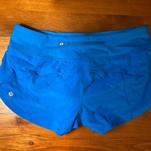 lululemon Speed Short, Blue, Size 8